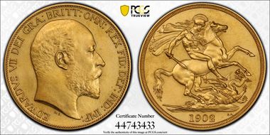 1902 £2 S-3968 Matte PR63