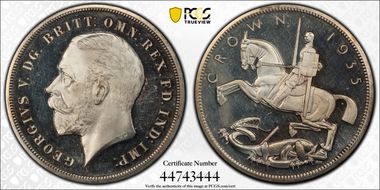 1935 Crown S-4050 .925 Silver PR64DCAM