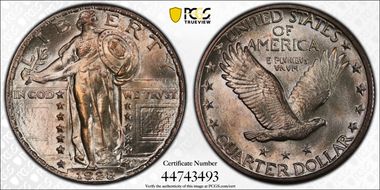 1928 25C MS66FH