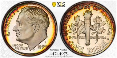 1999-S 10C Silver PR68DCAM