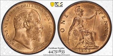 1902 1D S-3990 MS65RD