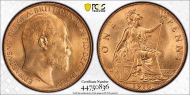 1910 1D S-3990 MS64RD