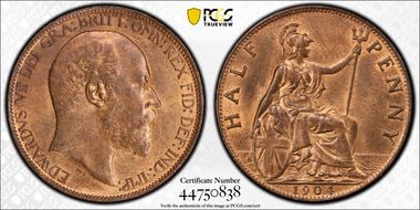 1904 1/2D S-3991 MS65RB