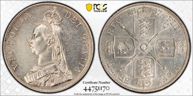 1887 Dbl Fl S-3923 Arabic 1 MS62
