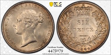 1844 6D S-3908 Small 44 MS64