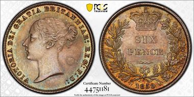 1859 6D S-3908 MS65