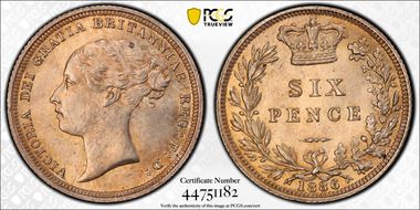 1886 6D S-3912 MS64