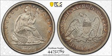 1844-O 50C WB-14 Large O N1