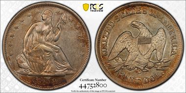 1859-O 50C WB-11 Large O N1