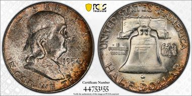 1954 50C MS66