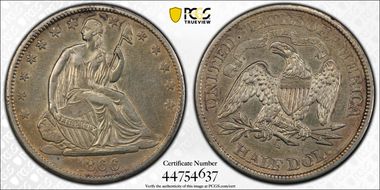 1866-S 50C WB-5 Motto MPD N1