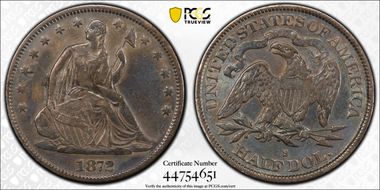 1872-S 50C WB-3 Medium-Small S N1
