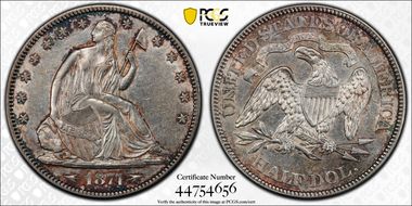 1874 50C Lg/Sm Arrows WB-103 AU53