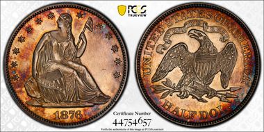 1876 50C WB-101, Type I Reverse N1