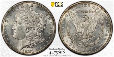 1883-S $1 AU55