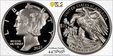 2021-W $25 Palladium PR69DCAM