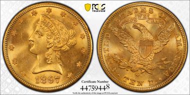 1897-O $10 MS64+