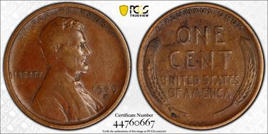 1909-S VDB 1C VF25BN