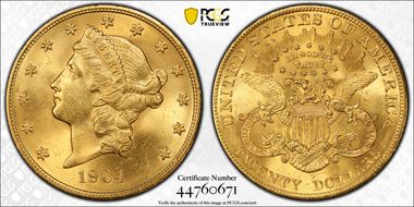 1904 $20 MS64