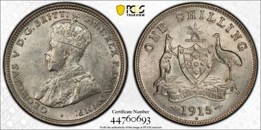 1915-H Shil AU58