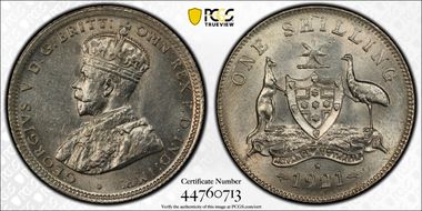 1921(sy) Shil Star KM-26  Ag MS62