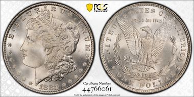 1882 $1 MS67+
