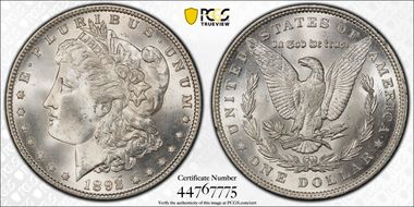 1892 $1 MS64