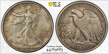 1934 50C AU53