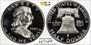 1953 50C PR66