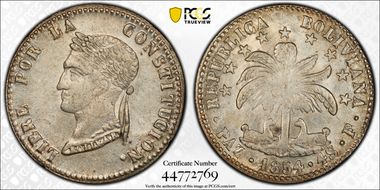 1854-PAZ F 4 Sol MS62