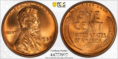 1938 1C MS66RD