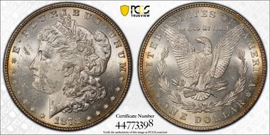 1878 7TF $1 Reverse of 1879 MS62