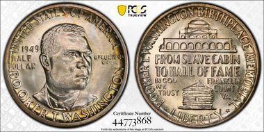 1949 50C Booker T. Washington MS66