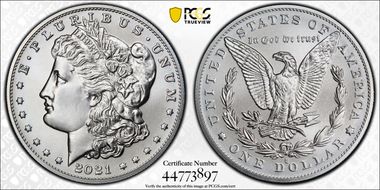 2021-O Privy $1 Morgan Dollar 100th Anniversary MS69