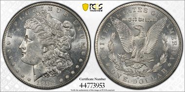 1902-O $1 AU58