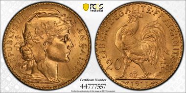 1911 20 Fr Gad-1064a F-535 Refrappe MS65