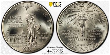 1986-P $1 Statue of Liberty MS69