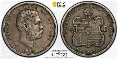 1883 50C Hawaii VF30