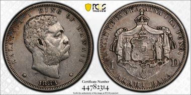 1883 $1 Hawaii XF45