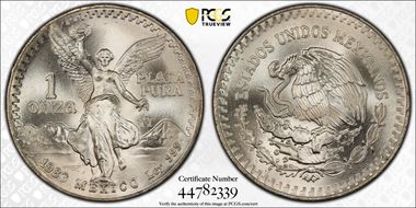 1983-Mo Onza Libertad Ag MS68