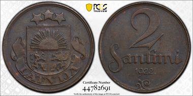 1922 2 San KM-2 AU58BN