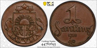 1928 Santims KM-1 AU58BN
