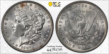 1887 $1 MS63