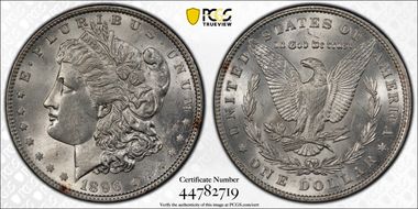 1896 $1 AU58