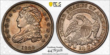 1830 10C Medium 10C AU53