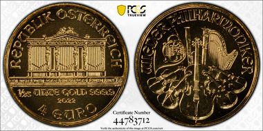 2022 € 4 Vienna Philharmonic MS70