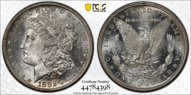 1882-S $1 MS62