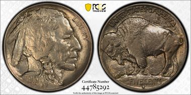 1913-S 5C Type 1 AU53