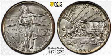 1938 50C Oregon MS67