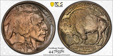 1913-D 5C Type 1 MS66